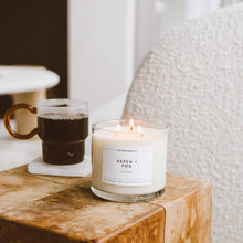 Load image into Gallery viewer, Aspen + Fog - 3 Wick Clear Glass Tumbler Soy Candle

