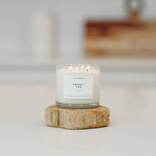 Load image into Gallery viewer, Aspen + Fog - 3 Wick Clear Glass Tumbler Soy Candle

